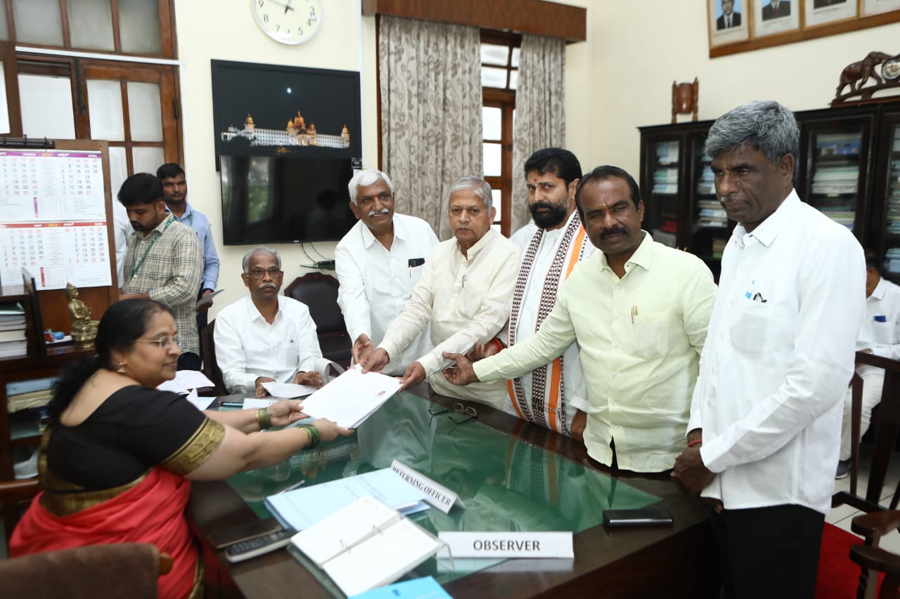 Submission of nomination  Council Election  Bengaluru