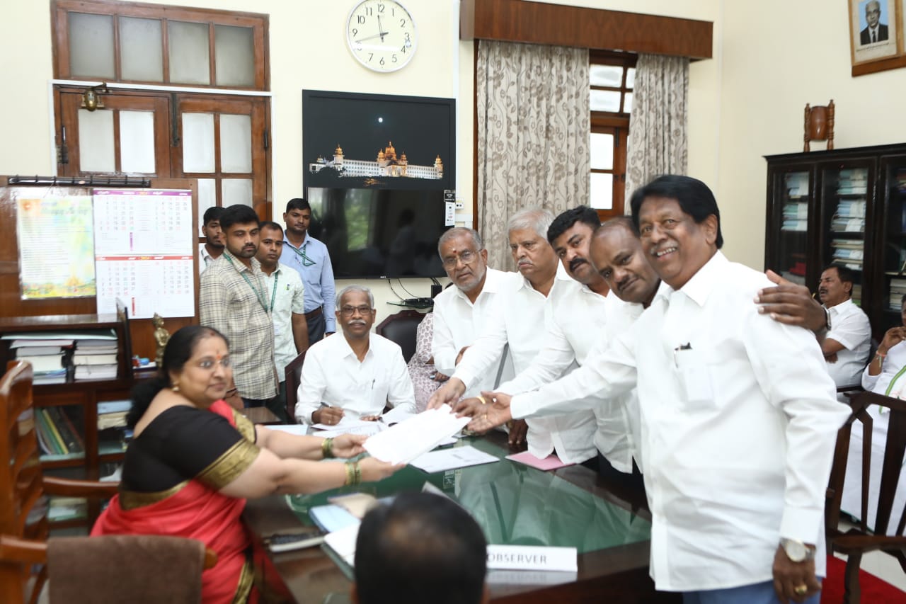 Submission of nomination  Council Election  Bengaluru