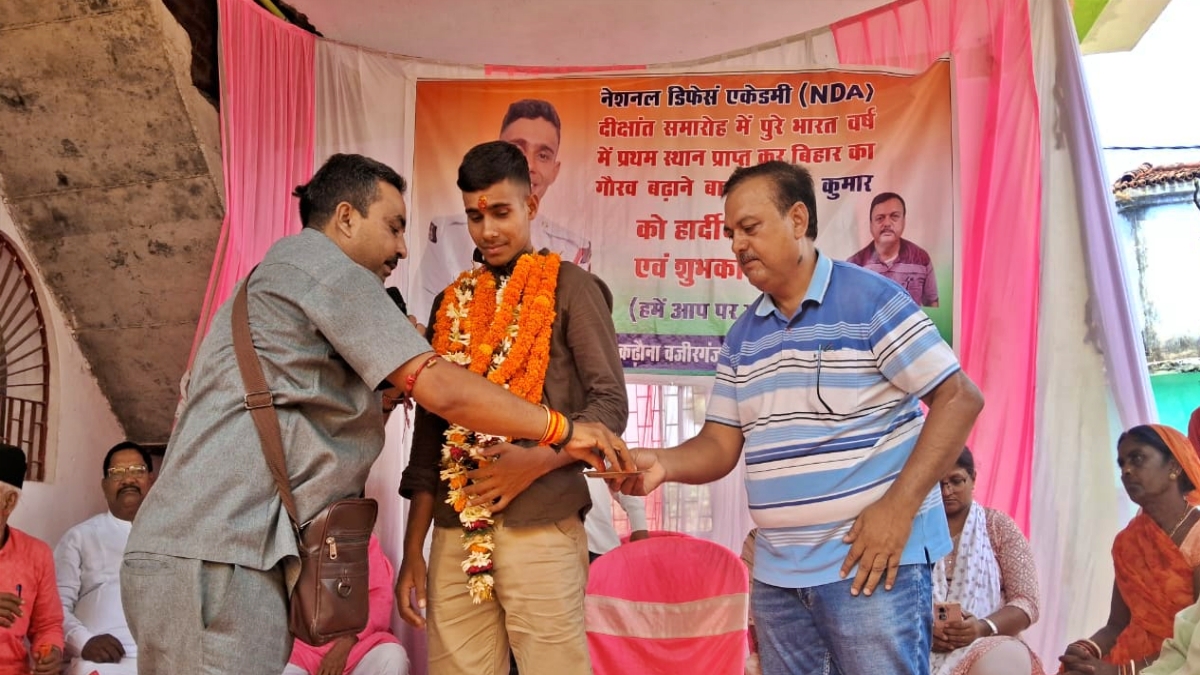 गया में लक्की कुमार का हुआ स्वागत