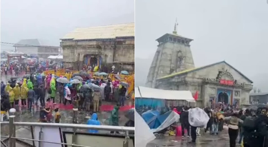 Snowfall At Uttarakhand, Snowfall in Kedarnath