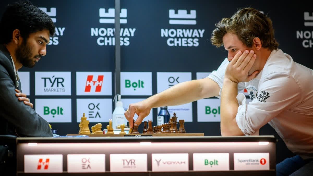 D Gukesh vs Magnus Carlsen
