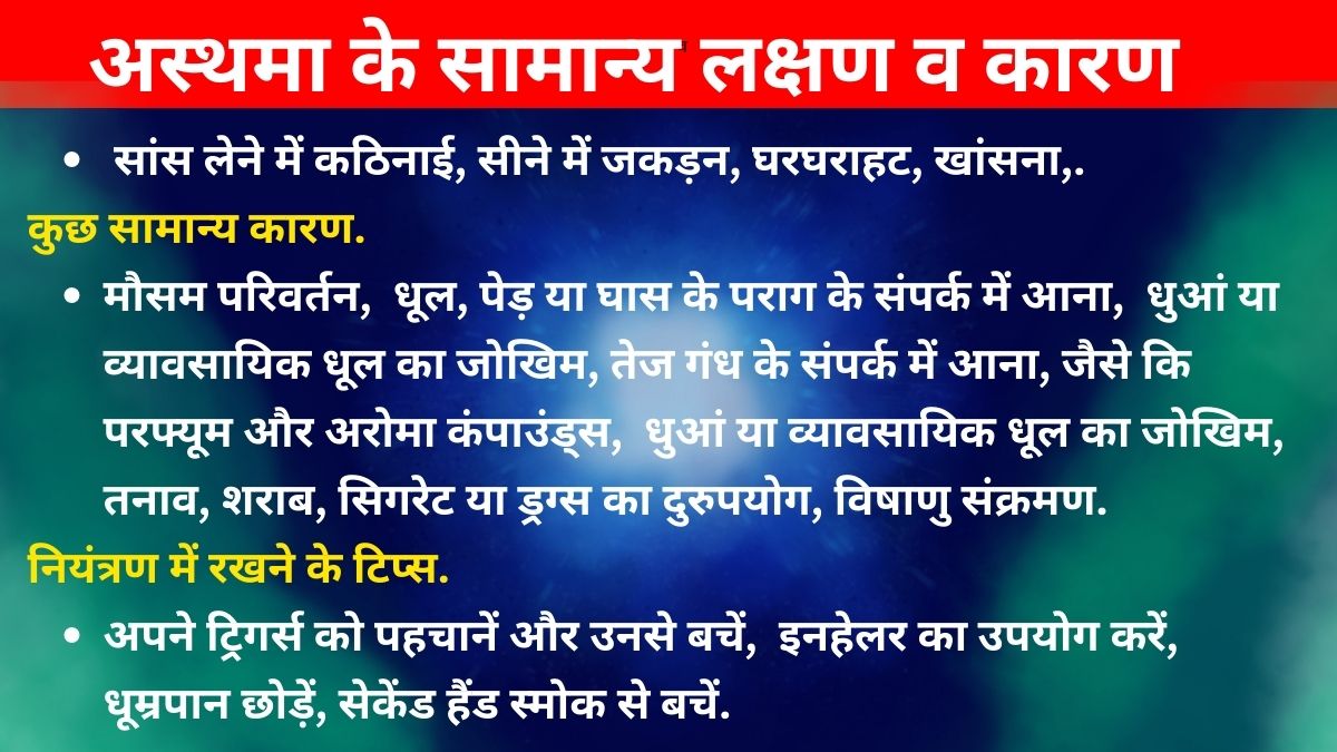 बदलते मौसम में अस्थमा के मरीजों की बढ़ी समस्या.