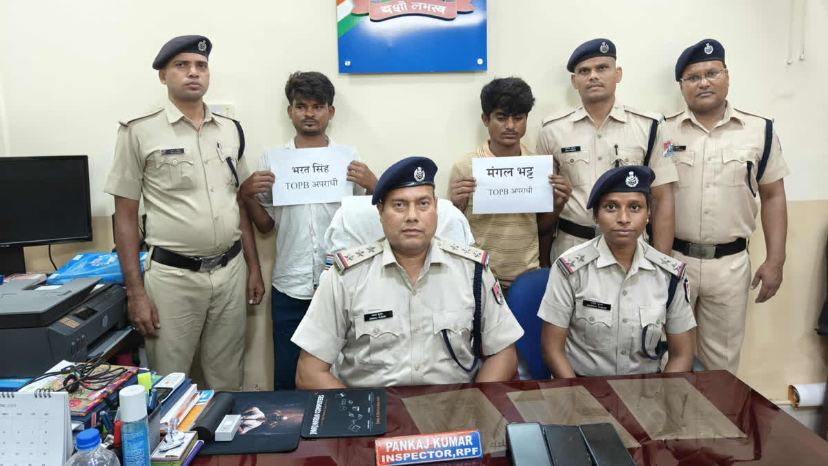 Two criminals from West Bengal arrested from Dhanbad railway station