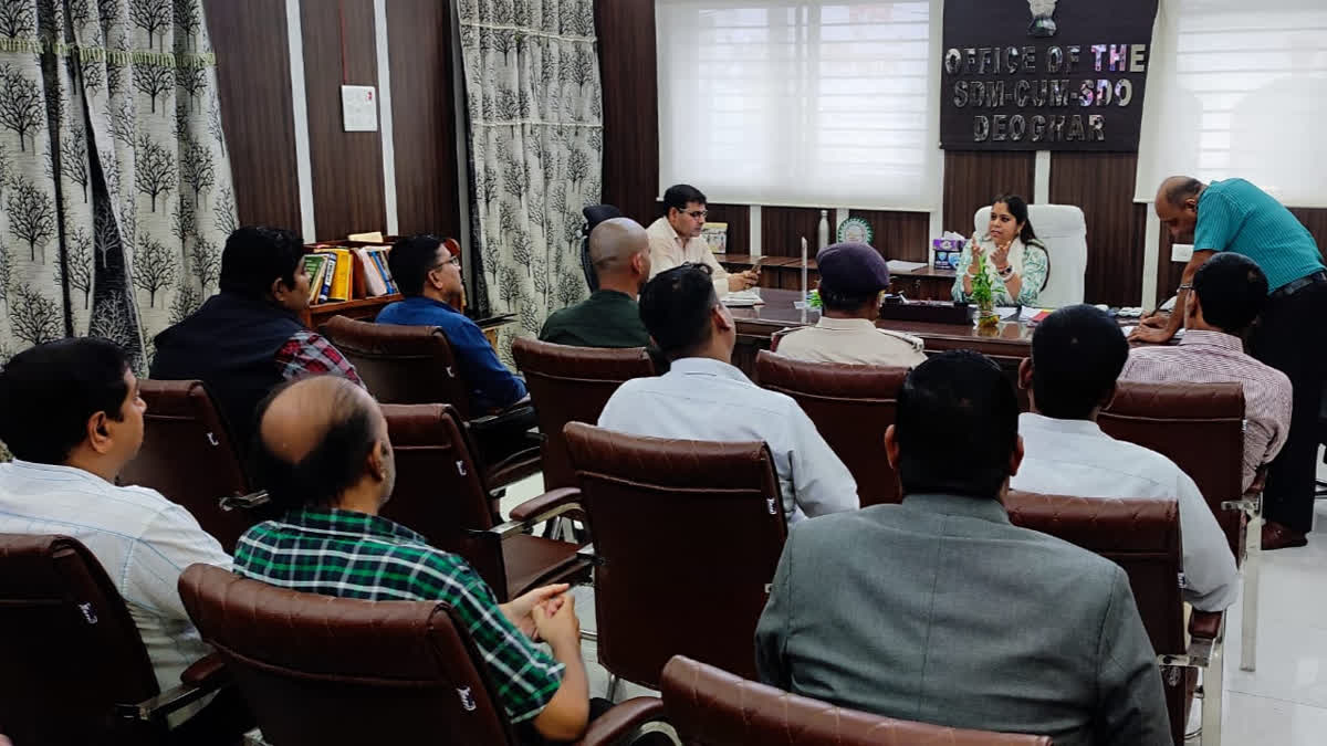 Deoghar district administration held meeting with hotel owners regarding Shravani Mela