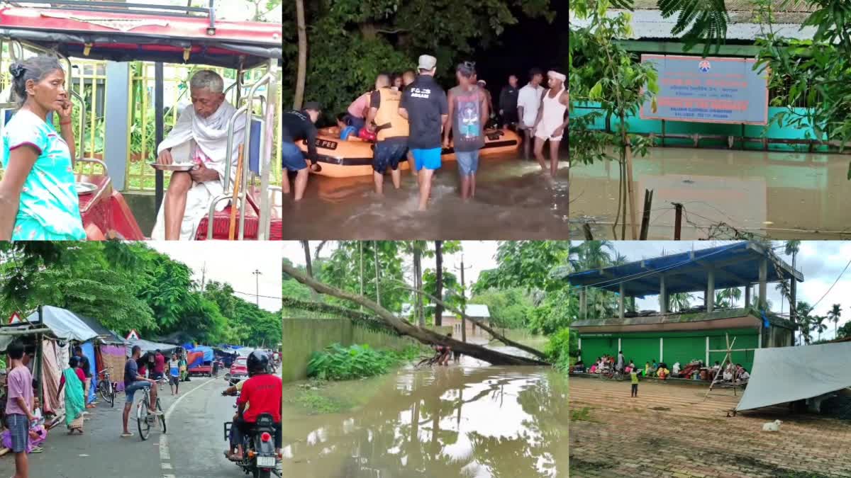 Assam flood situation worsens; mla ministers visited the flood affected areas