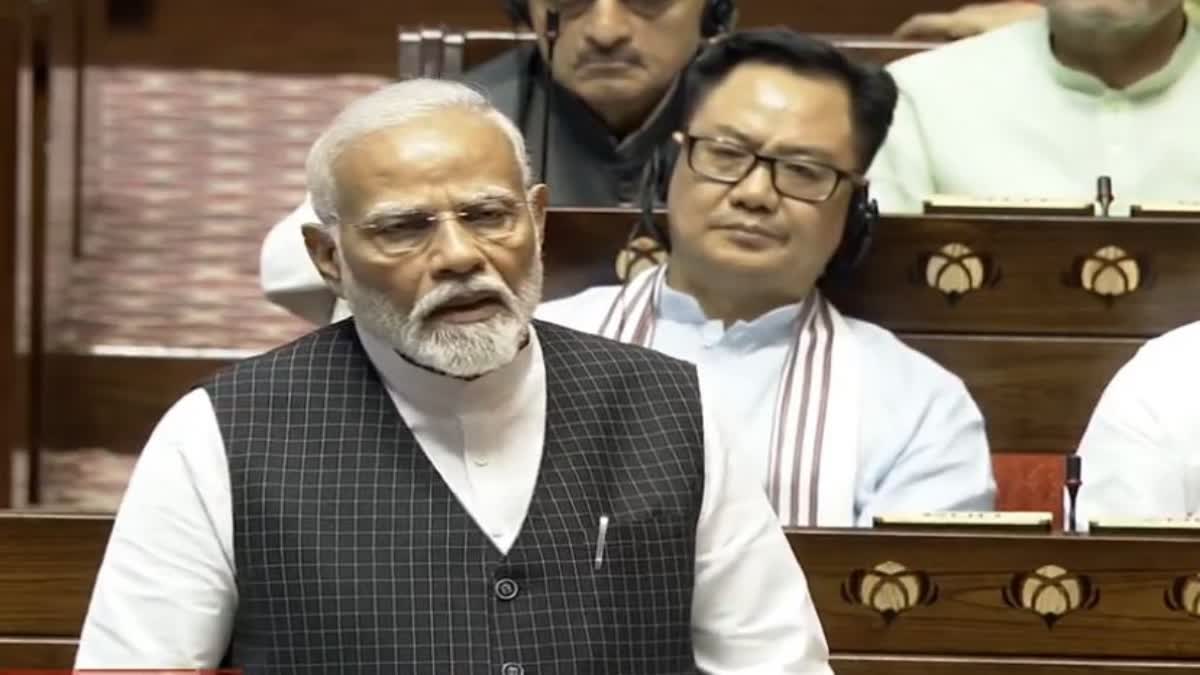 PM MODI IN RS