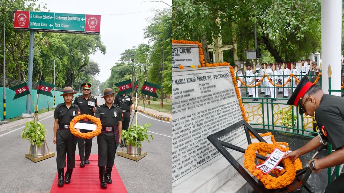 Army pays tribute to Capt Manoj Pandey at Capt Manoj Pandey Chowk in Uttar Pradesh's Lucknow