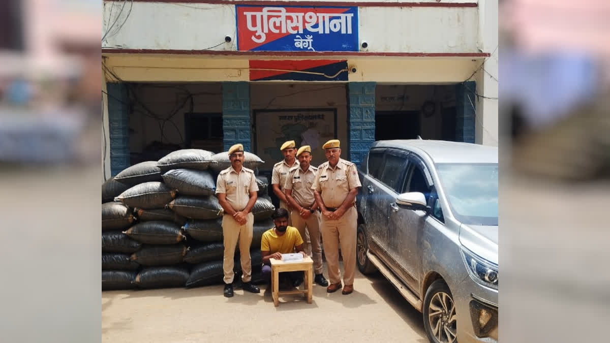 illegal doda sawdust seized and driver arrested