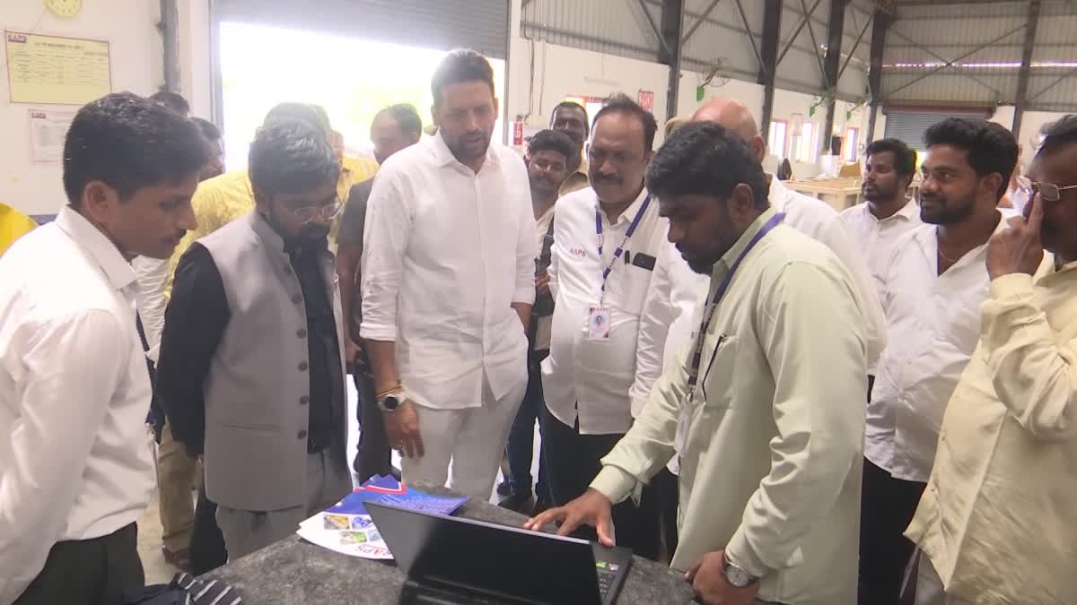 Industries Minister TG Bharat Inspected Mallavalli Industrial Estates