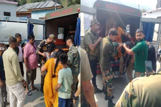 Indian Army jawans rescued Amarnath yatris after preventing a bus from rolling down into a gorge in Jammu and Kashmir's Ramban on Tuesday July 2, 2024