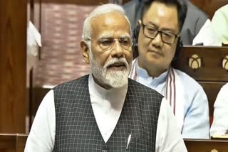 Prime Minister Narendra Modi in Rajya Sabha