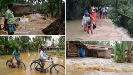 The flood waters have submerged 42476.18 hectares of crop area.