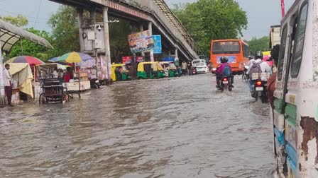 बारिश के बाद कई इलाकों में हुआ जलभराव