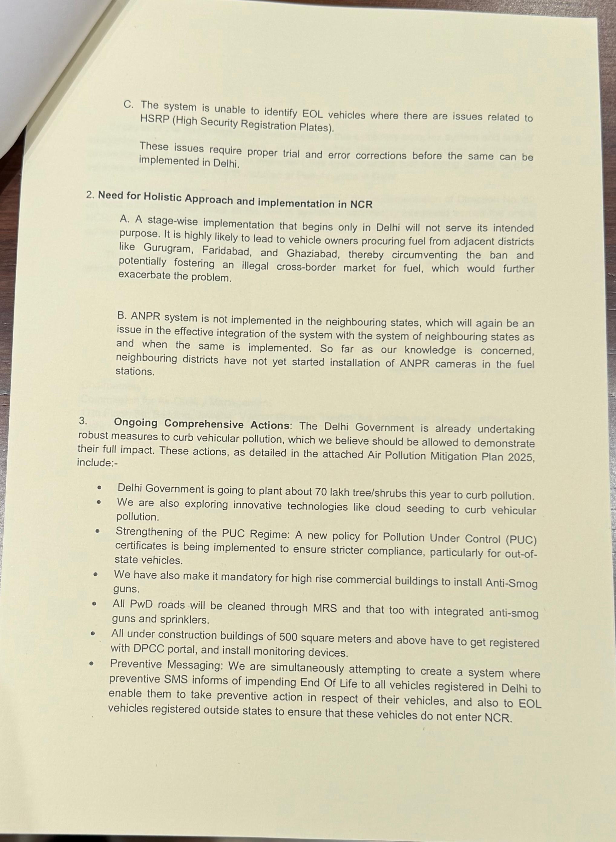 पुराने वाहनों को ईंधन देने पर बैन लगाने के फैसले पर रेखा सरकार ने लिया यू-टर्न