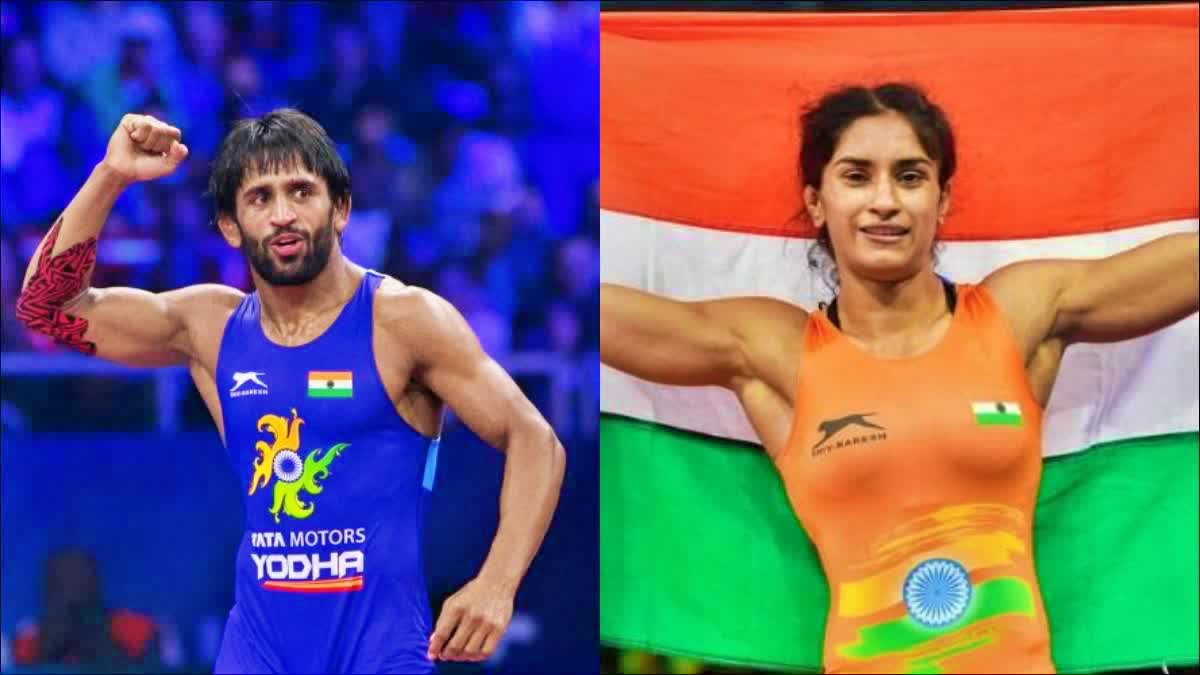 WFI president election Bajrang Punia Vinesh Phogat