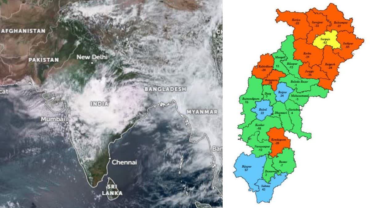 Orange And Yellow Alert In Chhattisgarh