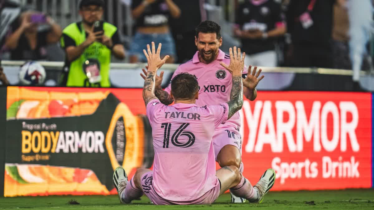 Lionel Messi  Inter Miami  Orlando City  Lionel Messi Two Goals against Orlando City  Leagues Cup  ലയണല്‍ മെസി  ലയണല്‍ മെസി ഗോള്‍  ഇന്‍റര്‍ മയാമി  ഒര്‍ലാന്‍ഡോ സിറ്റി  ലീഗ്‌സ് കപ്പ്