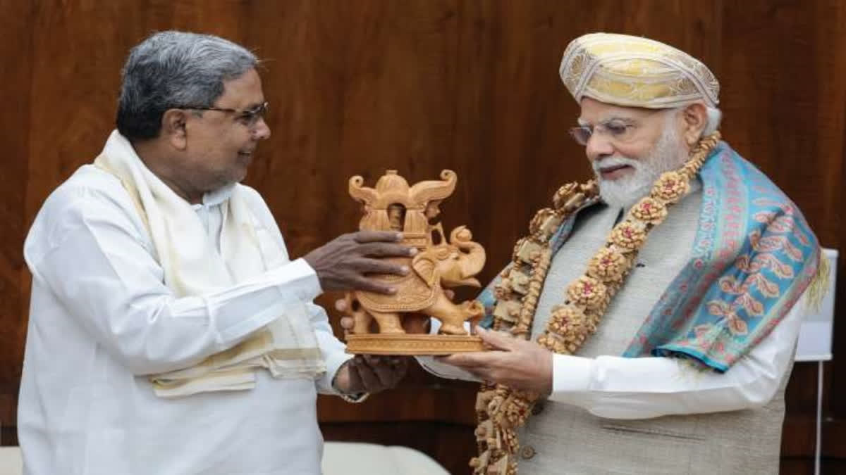 Karnataka CM Siddaramaiah meets Prime Minister Modi, discusses state grants