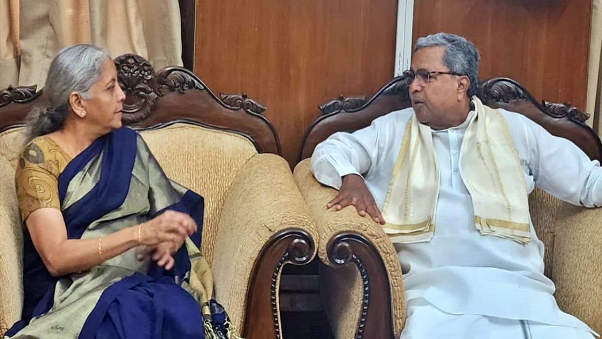 Siddaramaiah met Finance Minister Nirmala Sitharaman.