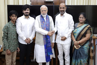 Bandi Sanjay Family Meet PM Modi