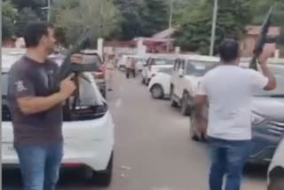 Watch rioters brazenly brandish arms in Nuh