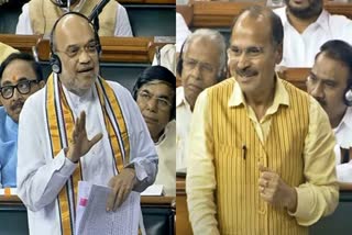 Amit Shah and Adhir Ranjan Chowdhary Clash