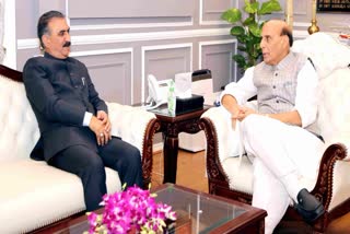 CM Sukhu met Rajnath Singh.