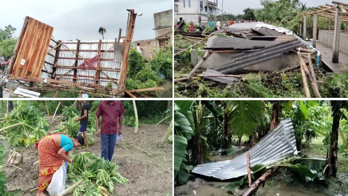 Cyclone Hits Swarupnagar Village