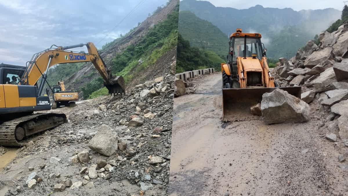 Landslides on Chandigarh Manali NH