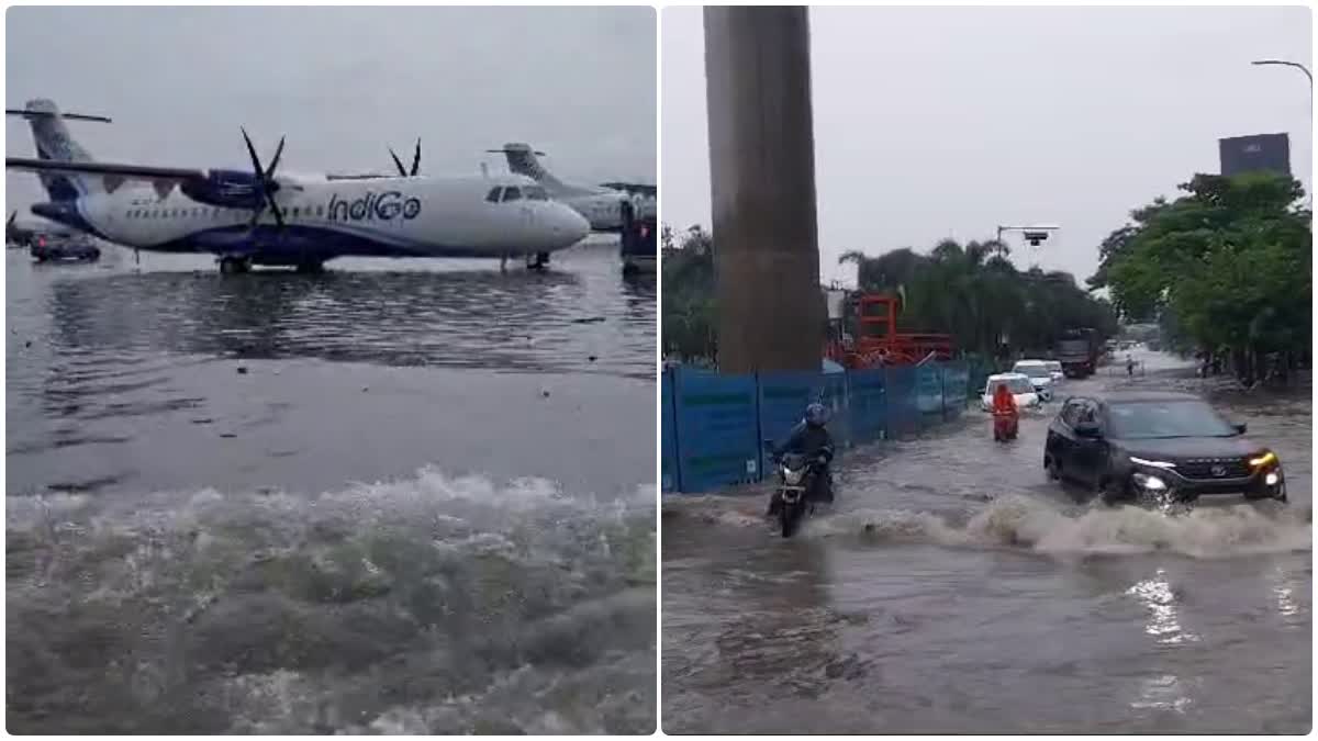 Water Logging in Kolkata Airport