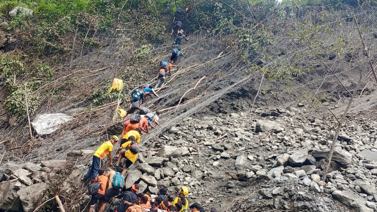 Efforts are underway to rescue and evacuate more than 10,500 pilgrims stranded due to rain-induced damage along the trek route to Kedarnath shrine. The operation, now in its third day, involved air force helicopters airlifting pilgrims from areas like Kedarnath, Bhimbali, and Gaurikund.