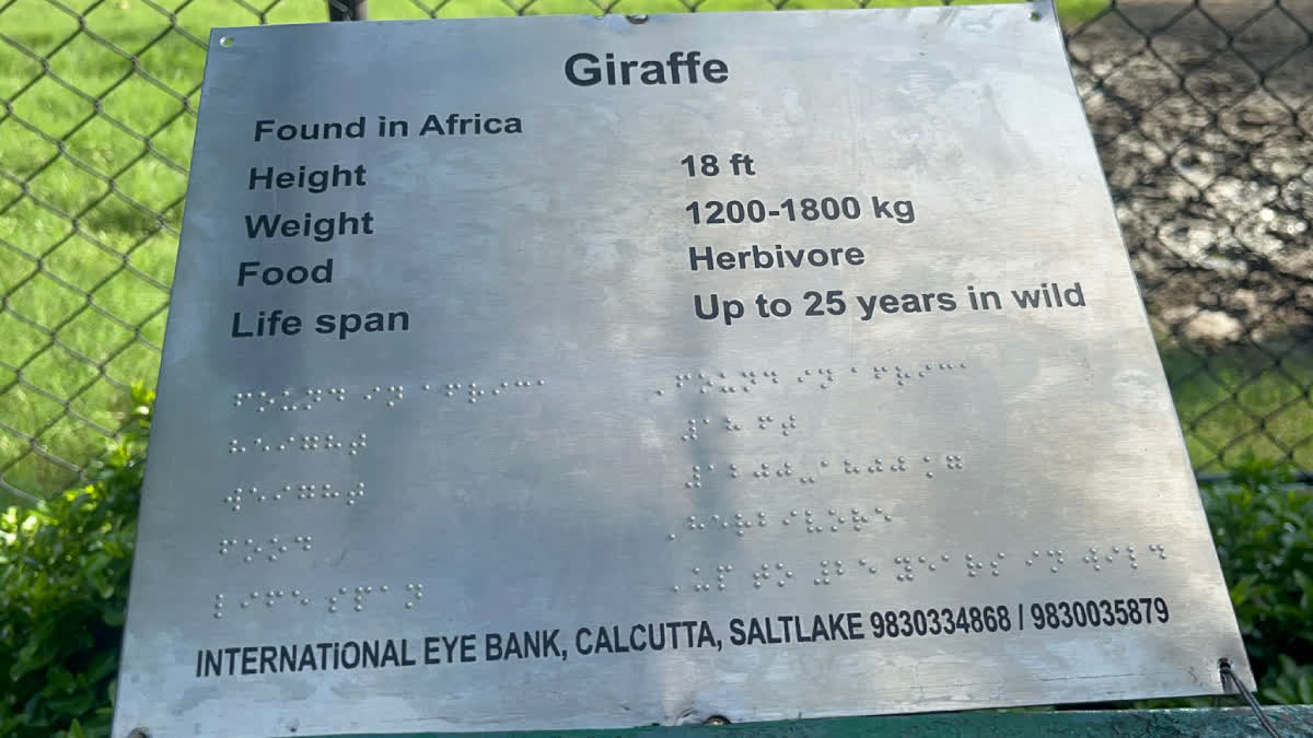 Braille Board in Alipore Zoo