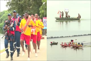 Mock Drill at Hussain Sagar