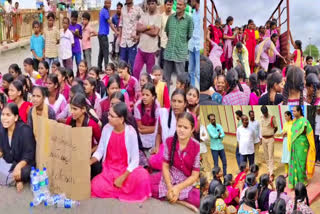 Kasturba School Students Protest on Food