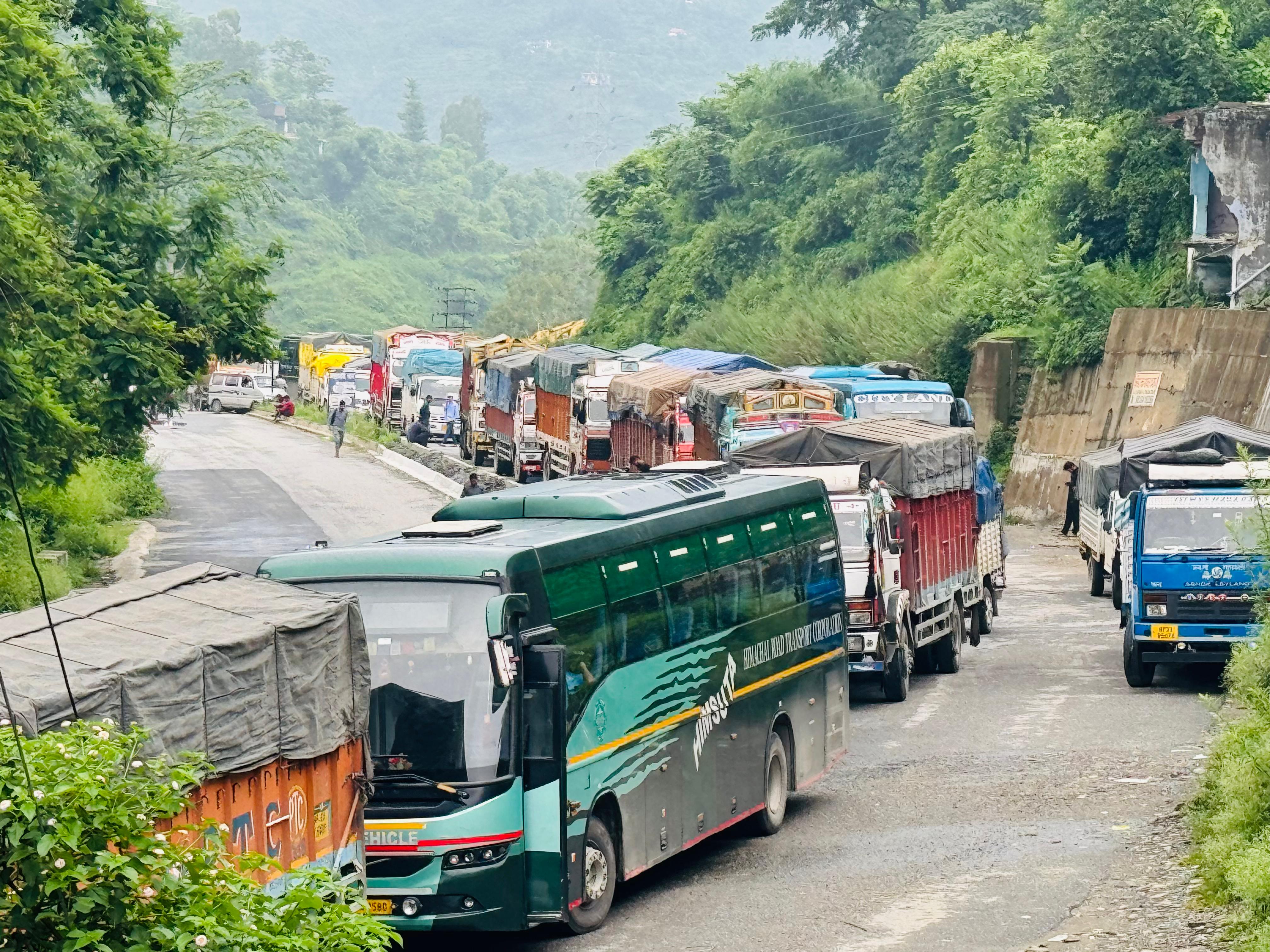 Landslides on Chandigarh Manali NH