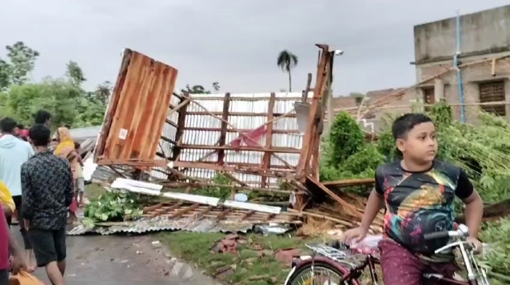 Cyclone Hits Swarupnagar Village