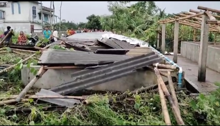 Cyclone Hits Swarupnagar Village