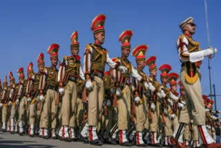 Rehearsals are underway in Delhi for the upcoming Independence Day celebrations.