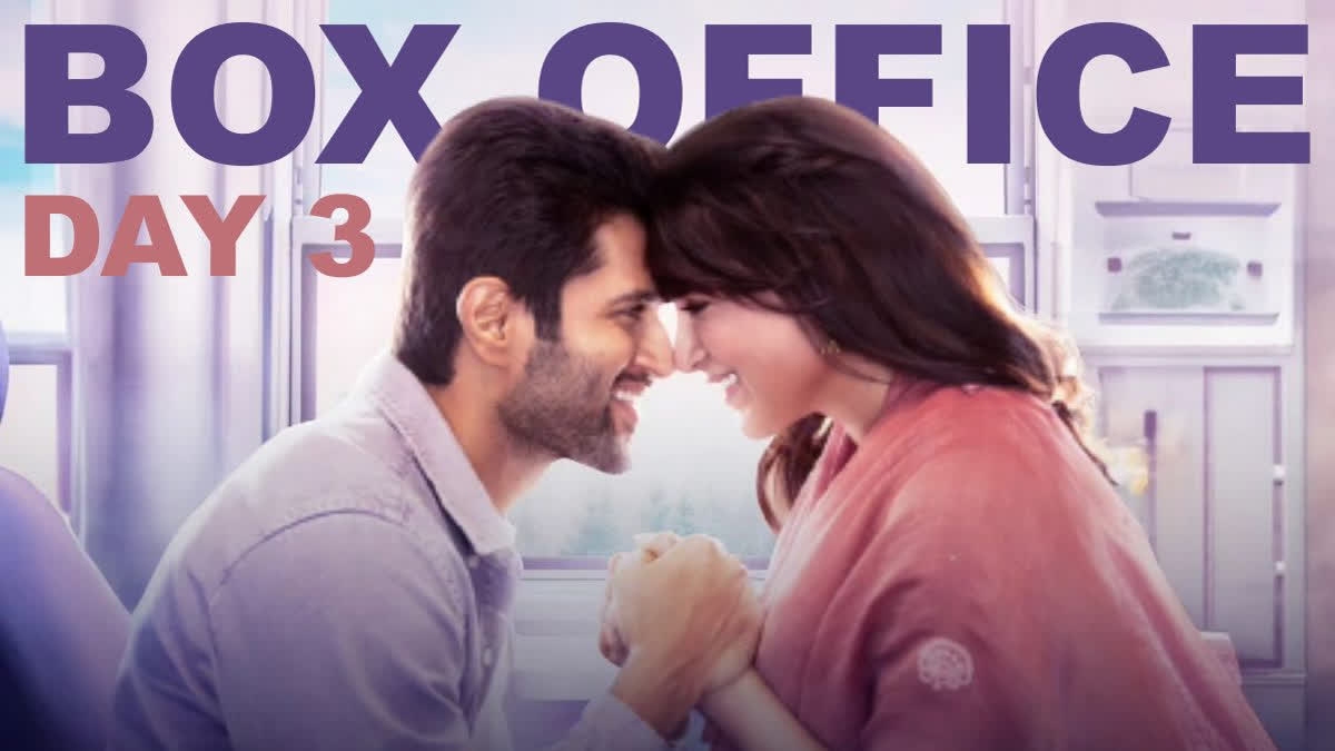 Telugu cinema's heartthrob Vijay Deverakonda and Samantha Ruth Prabhu's latest release Kushi is indeed spreading happiness in theaters. The film helmed by Shiva Nirvana opened at Rs 15.25 crore nett in India on September 1 and has minted over Rs 51 crore gross worldwide within two days of its release. After a drop of 35.08% on day 2, Kushi remained steady on day 3 at the domestic box office.