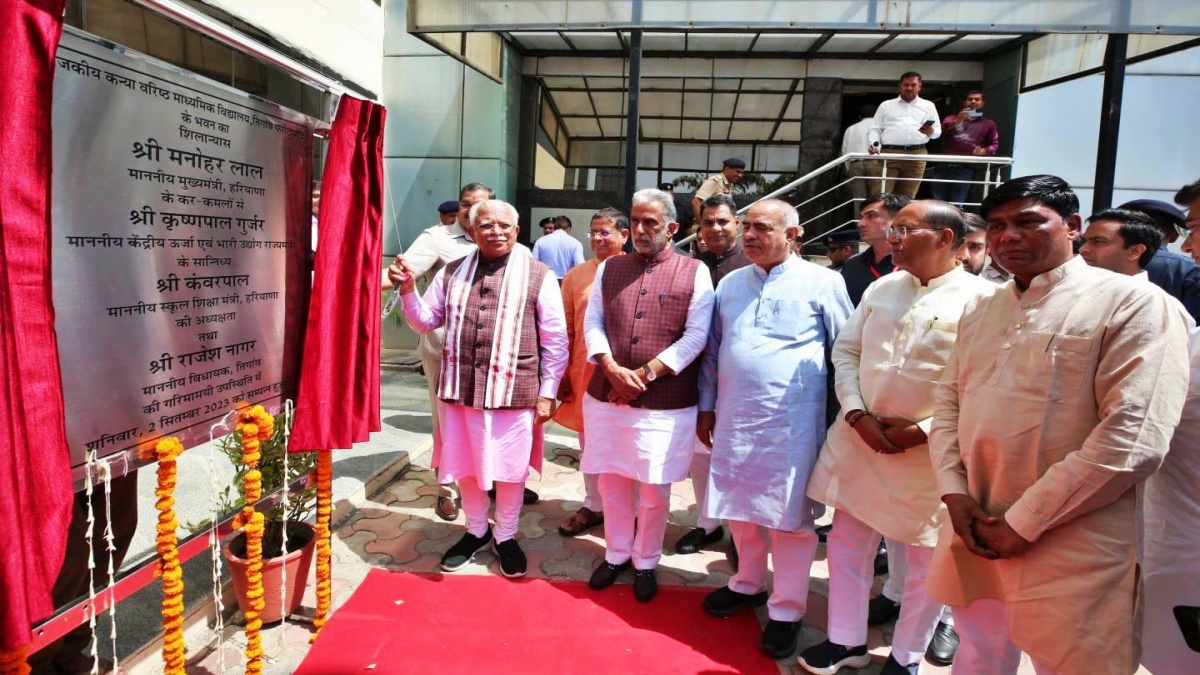 CM Manohar Lal inaugurated Development works in Faridabad