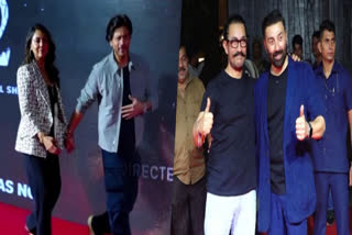 Gadar 2 success bash in Mumbai was a star-studded affair with the who's who from the Hindi film industry in attendance. From superstar Shah Rukh Khan and his wife Gauri Khan to Aamir Khan and Rajkummar Rao, celebrities attended the Gadar 2 success bash on Saturday night in their voguish avatars.