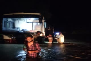 RTC_Bus_Stucked_Near_Jammalamadugu