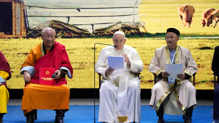 Pope joins shamans, monks and evangelicals to highlight Mongolia's faith diversity, harmony