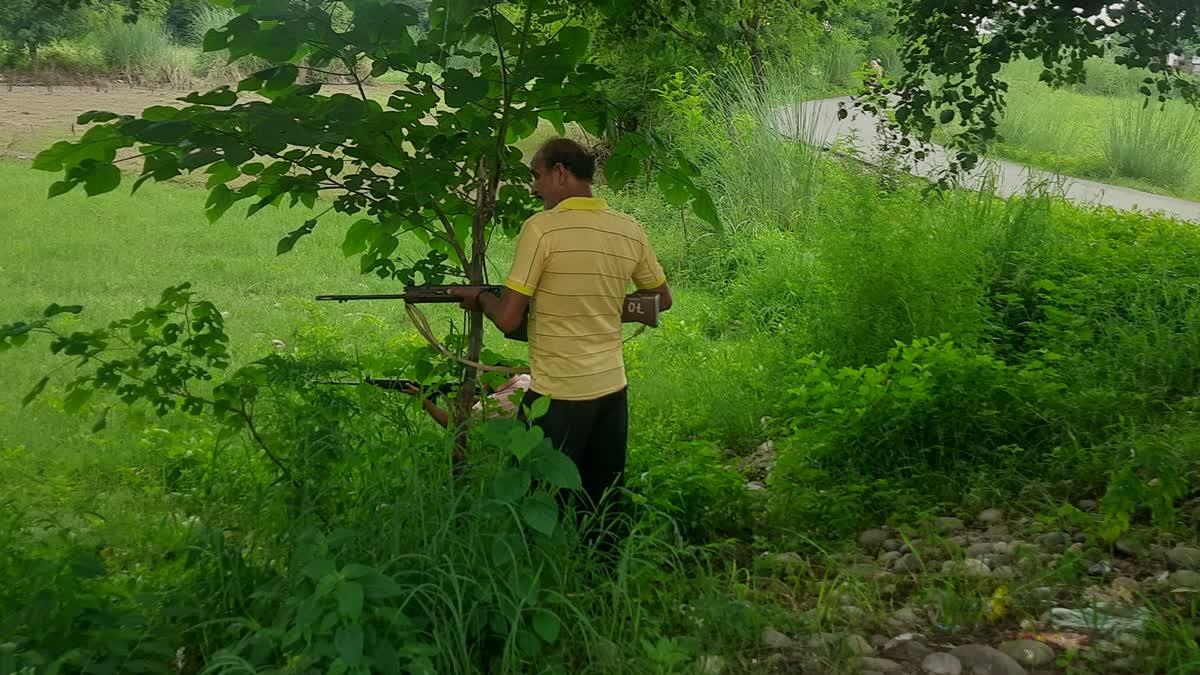 A Village Defence Guard in action in Jammu and Kashmir