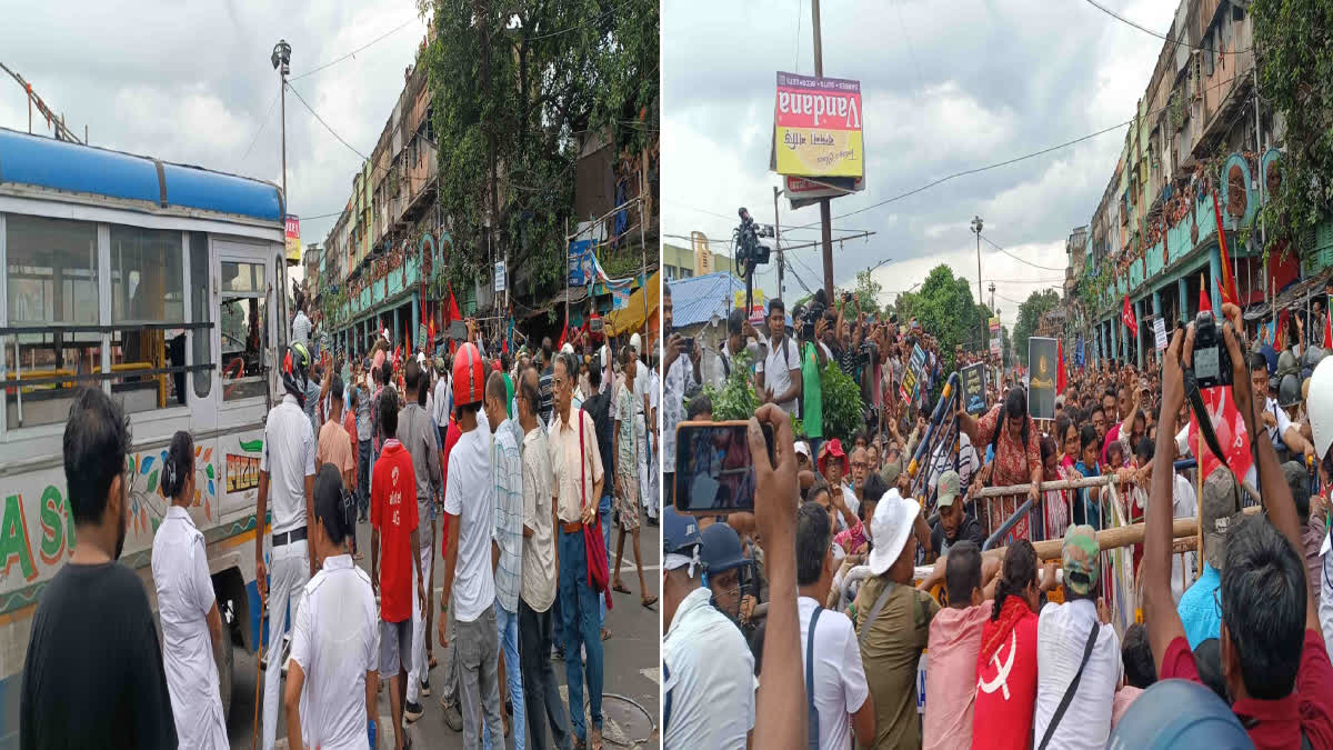 CPIM Protest for RG Kar in Shyambazar More