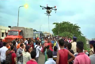 In A First, Andhra Pradesh Govt Uses Drones To Distribute Food In Flood-Hit Areas