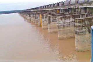 Heavy Flood Flow To Kaleshwaram