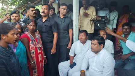 Sukanta Majumder Met with Rape Victim family