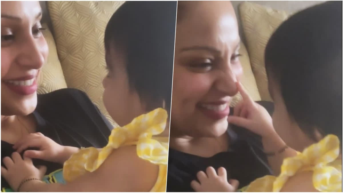 Bipasha Basu flaunts her radiant smile as she spends quality time with 'baby chatterbox' Devi - see pics