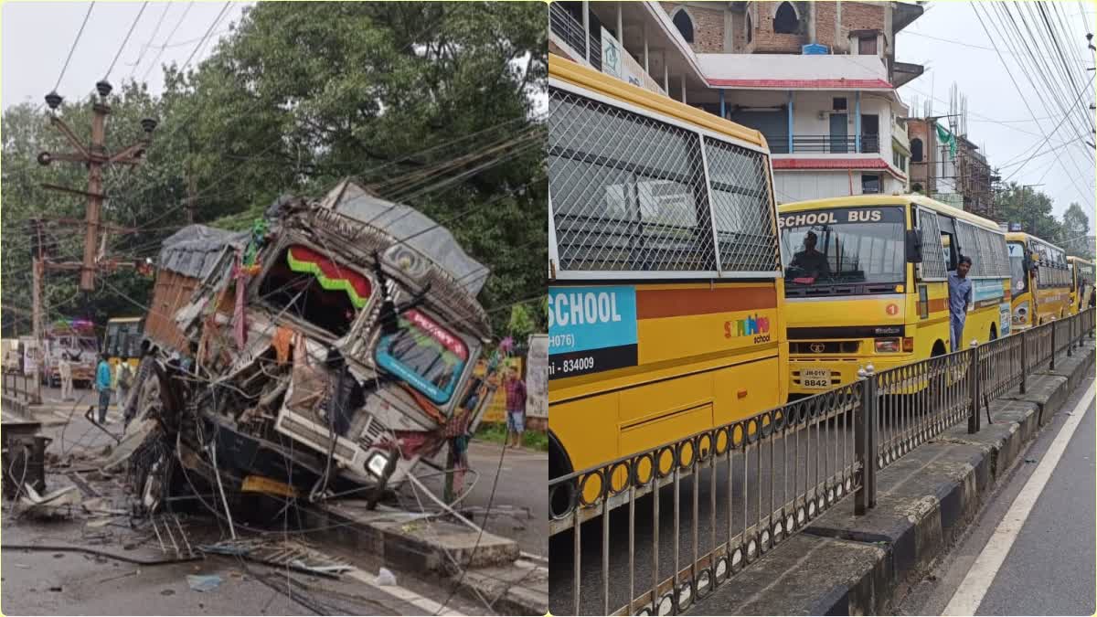 Road accident in Bariatu Ranchi